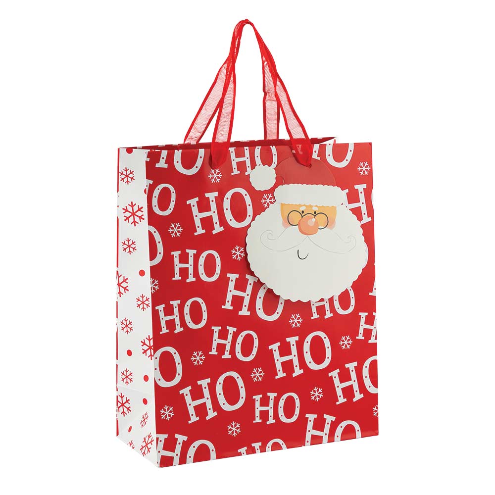 Ho Ho Ho Christmas Gift Bag Medium