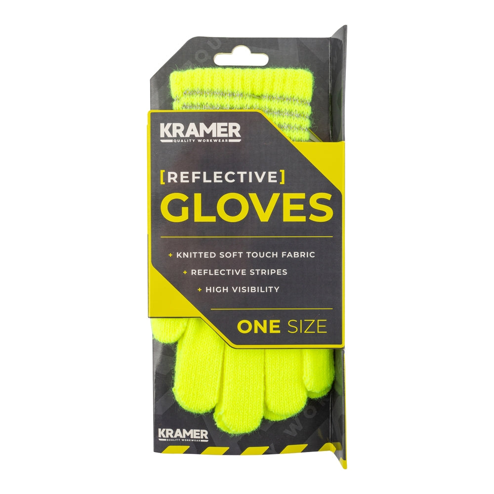Men'S Reflective Gloves Yellow 339348-yellow