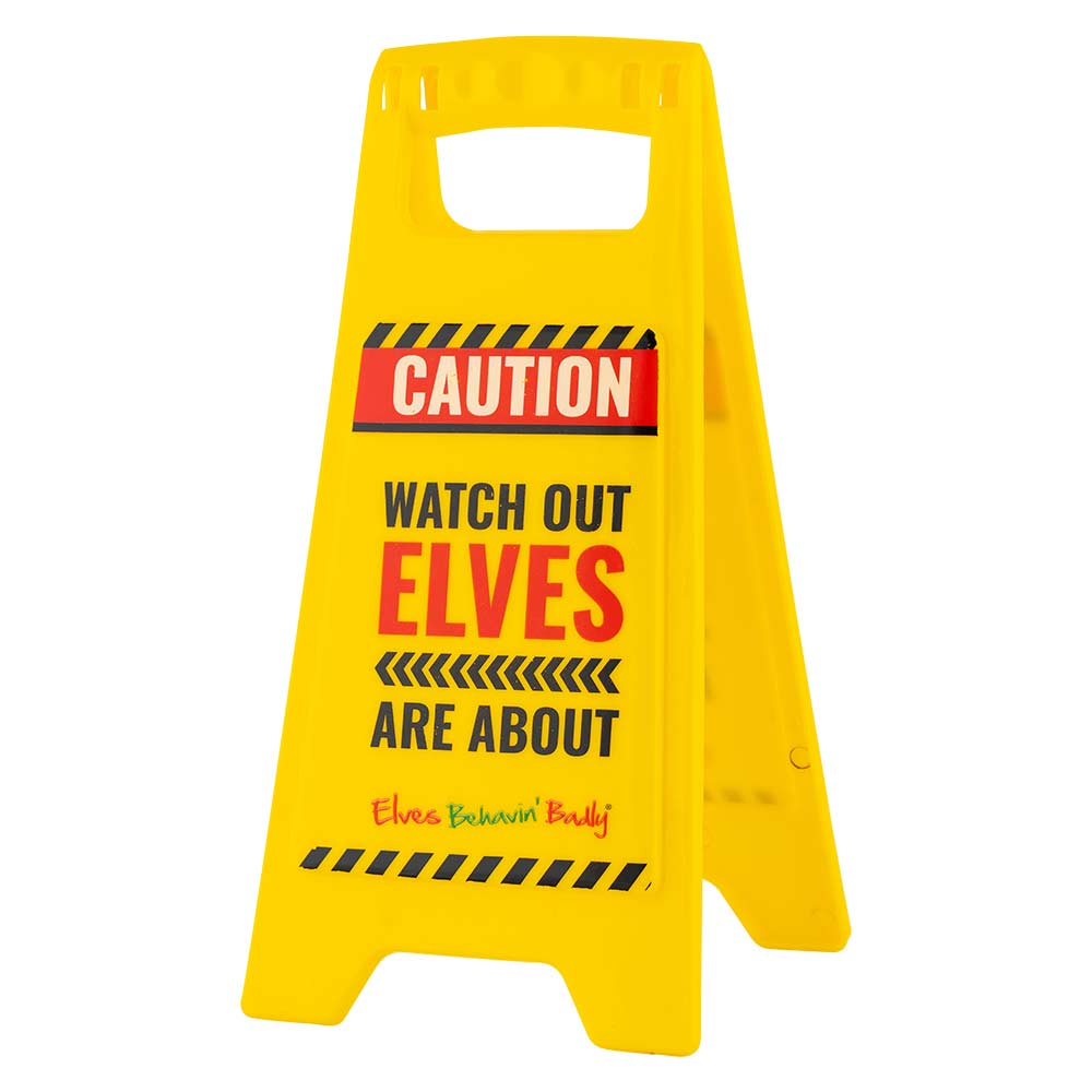 Elves Caution Sign