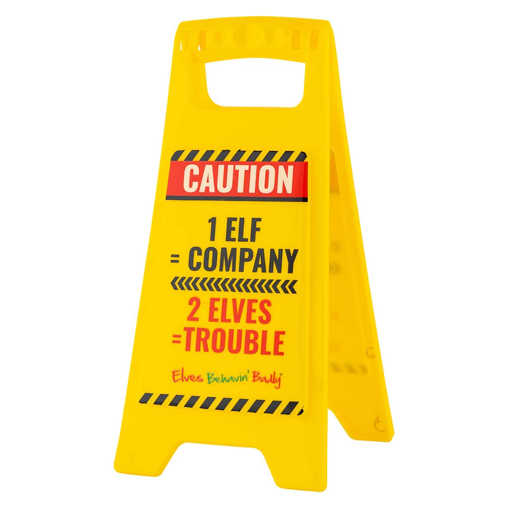 Elves Caution Sign