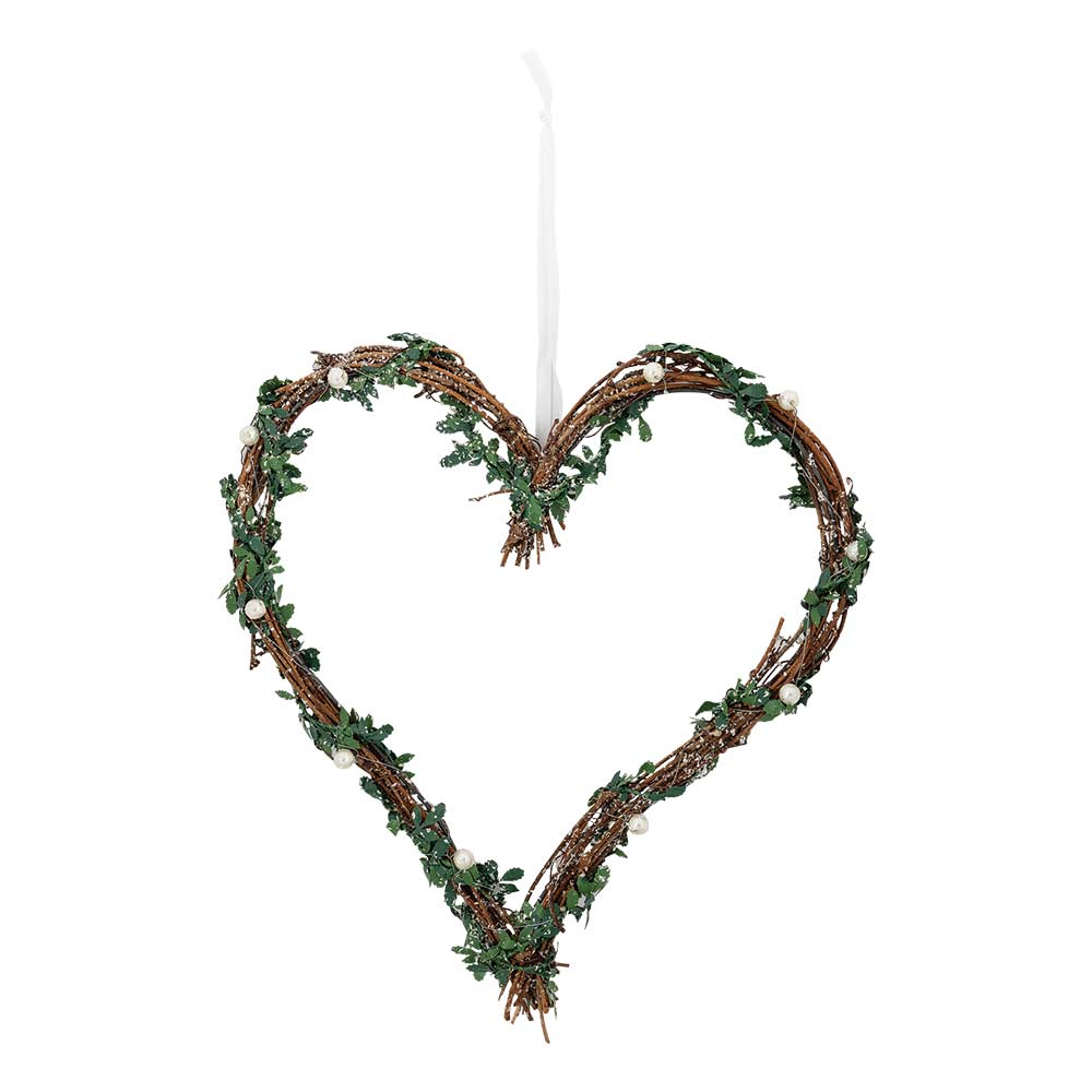 Mistletoe Heart Wreath Decoration