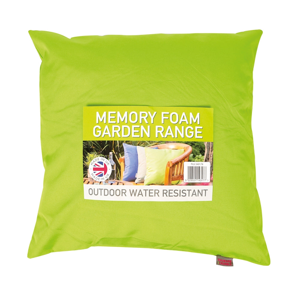 Memory Foam Garden Cushion - Green 340178-green