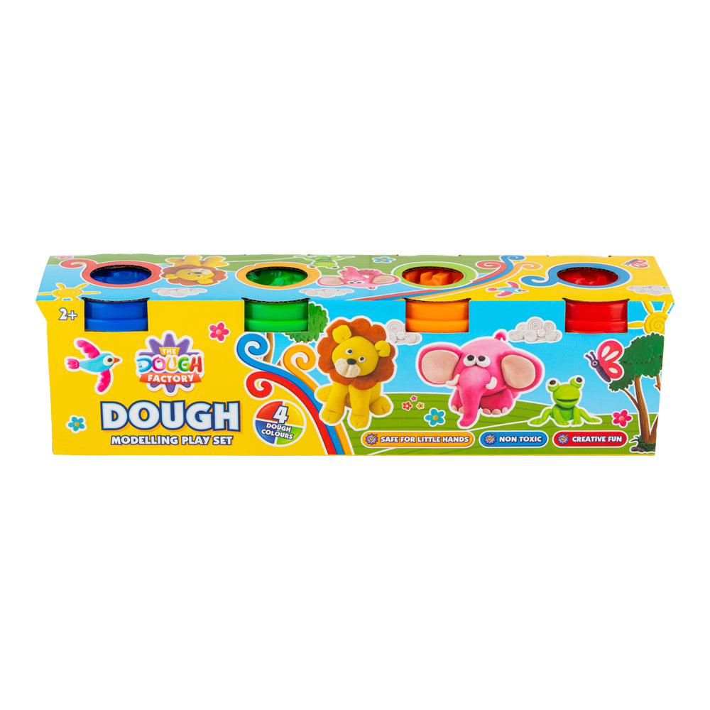 The Dough Factory Dough Modelling Play Set 4 Pack