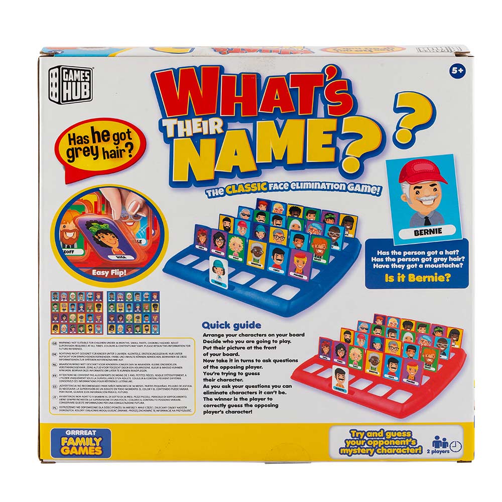 What's Their Name? Board Game