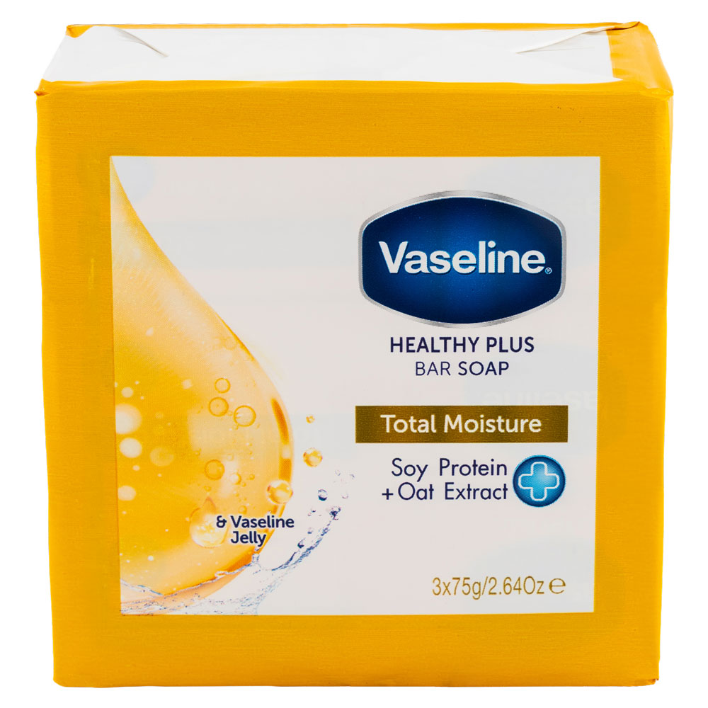 Vaseline Healthy Plus Bar Soap 3 Pack