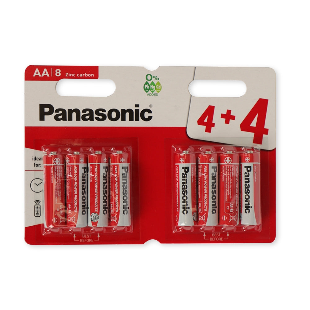 Panasonic Zinc Aa Batteries 8 Pack | Poundstretcher 340822