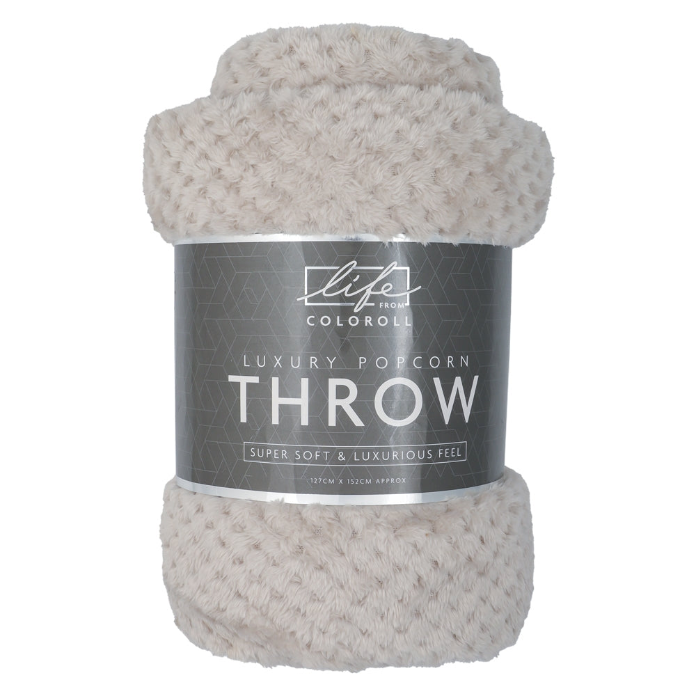 Silver Popcorn Throw 130X150Cm 341286