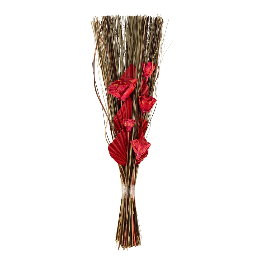 Dried Tulip Flower Bouquet - Red 341808 - RED