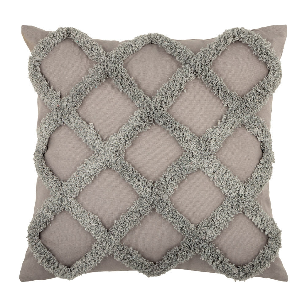 Valtene Grey Tassle Cushion - Cream 341815