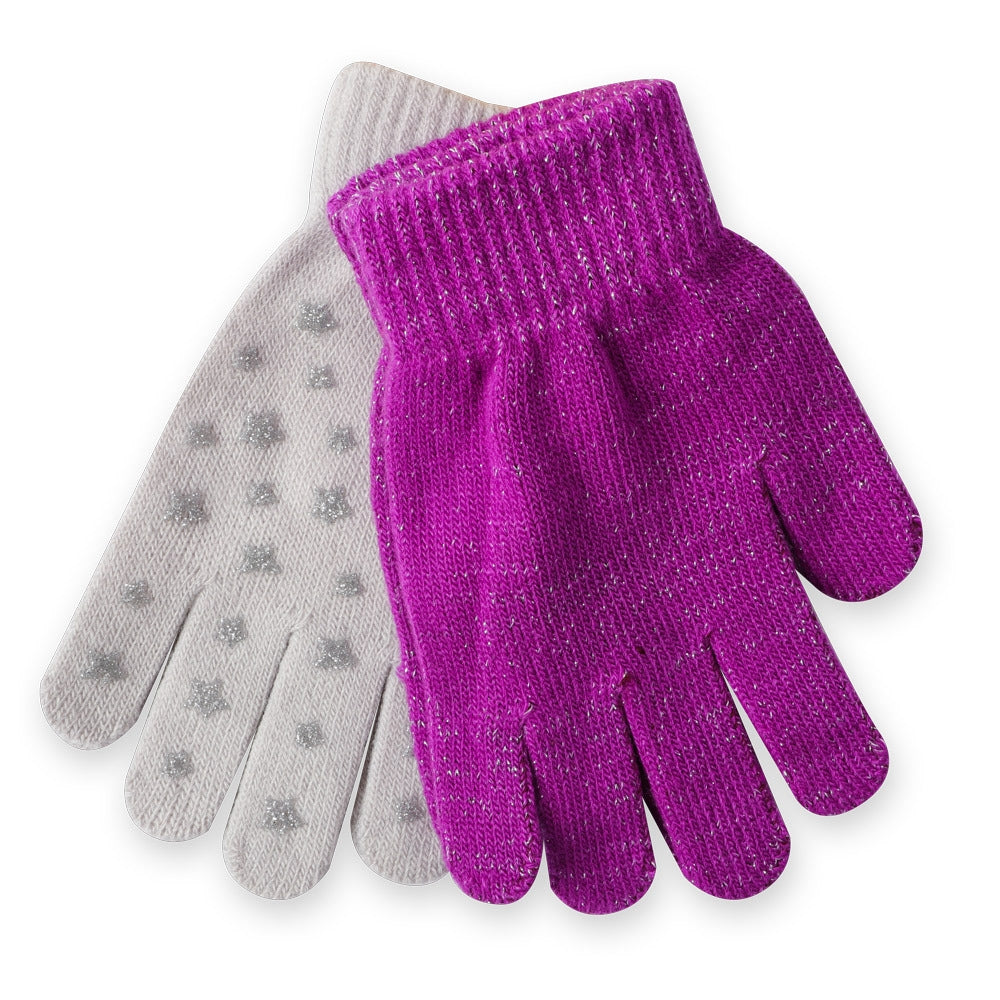 2 Pack Kids Glitter Gloves 341935