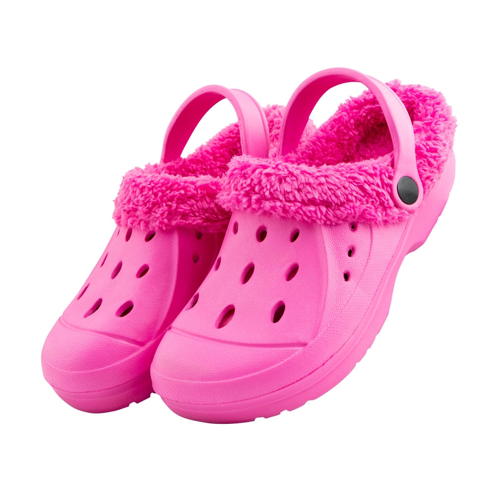 Girls Fleeced Clogs - Pink 342187