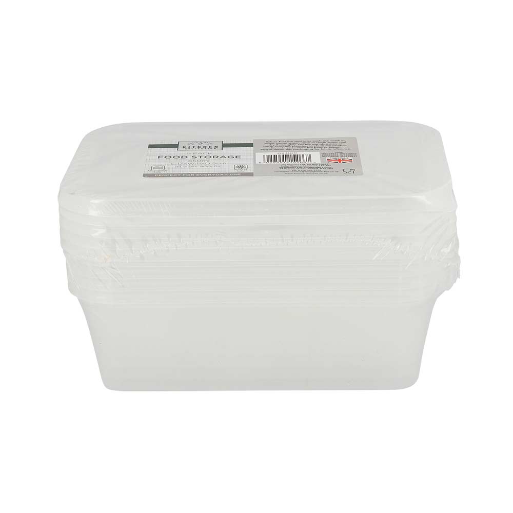 Food Containers 650ML 5 Pack