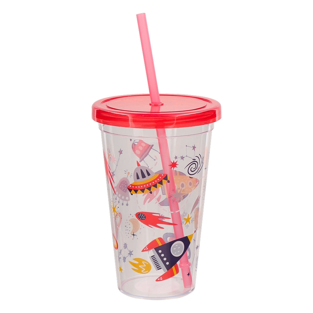 Space Cup With Straw 342247-space