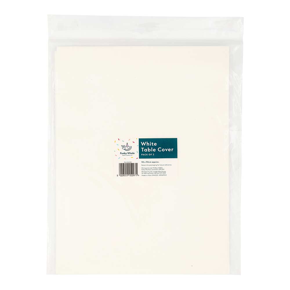 White Paper Table Cover 2 Pack