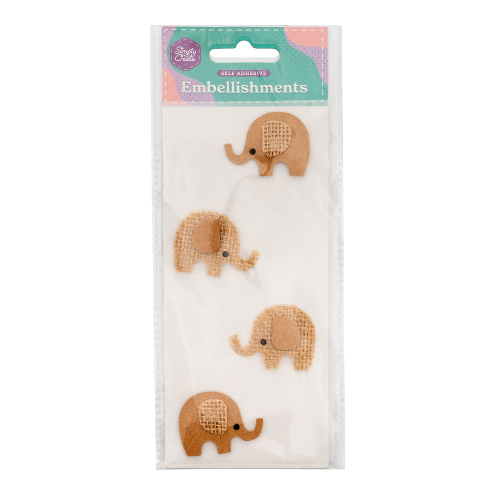 Animal World Embellishments - Self Adhesive 342519