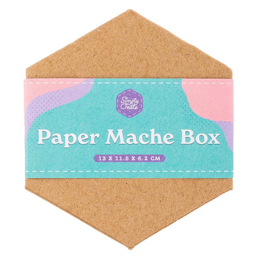 Paper Mache Box 13 x 11.5 x 6.2cm