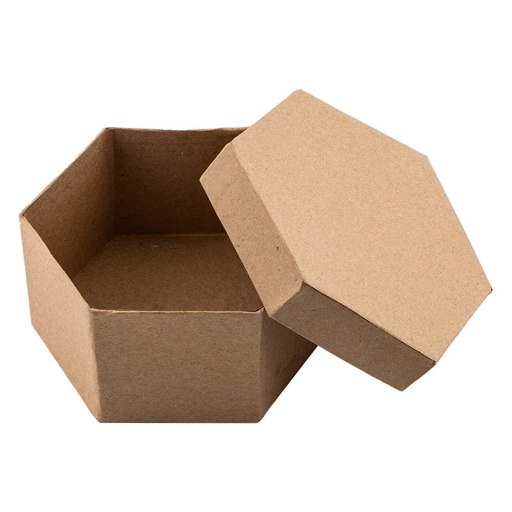 Paper Mache Box 13 x 11.5 x 6.2cm