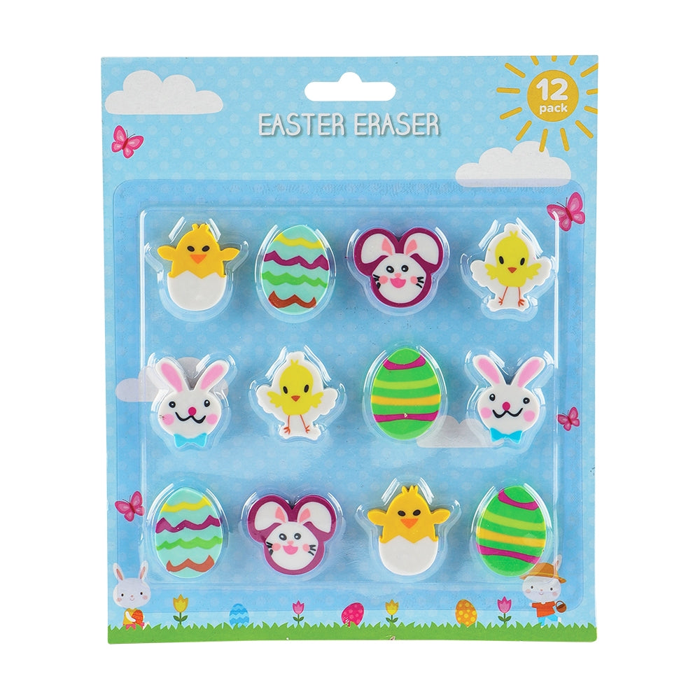 Easter Erasers - 12Pk 342610