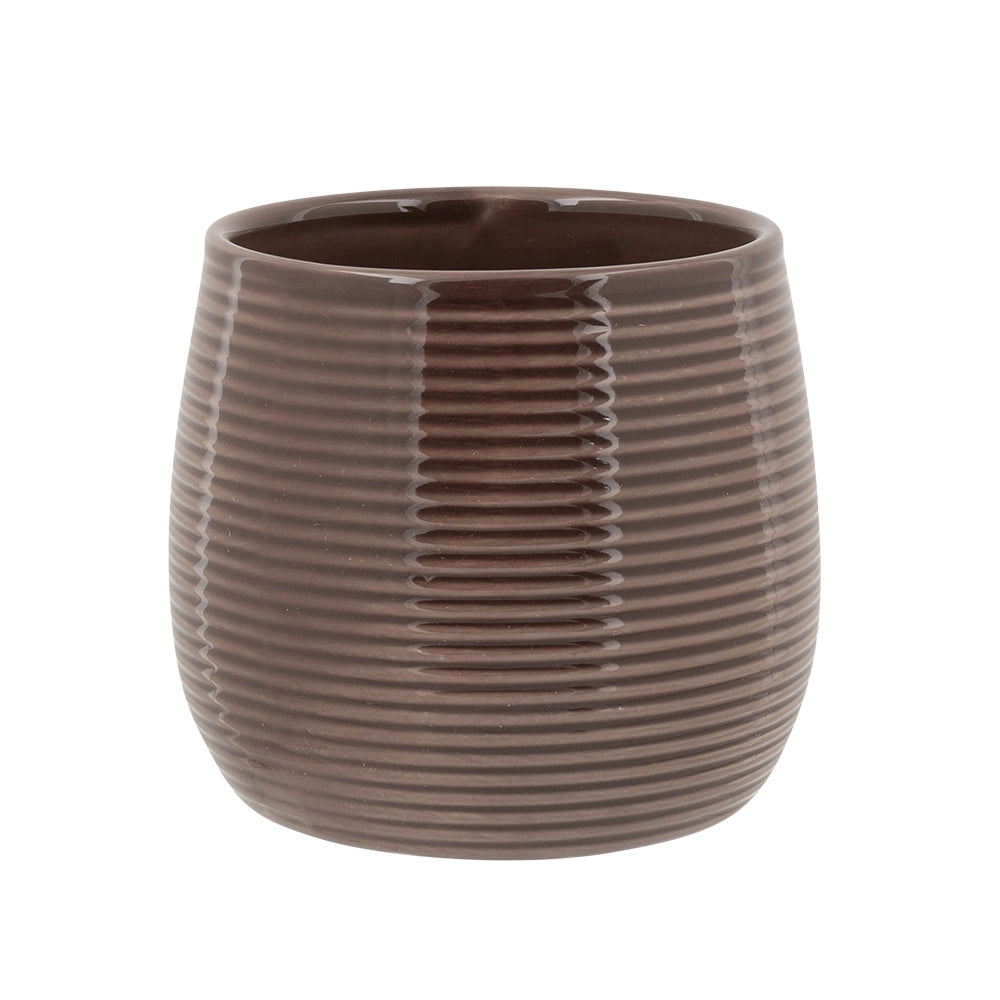 Ribbed Planter 9Cmx9Cm 342704