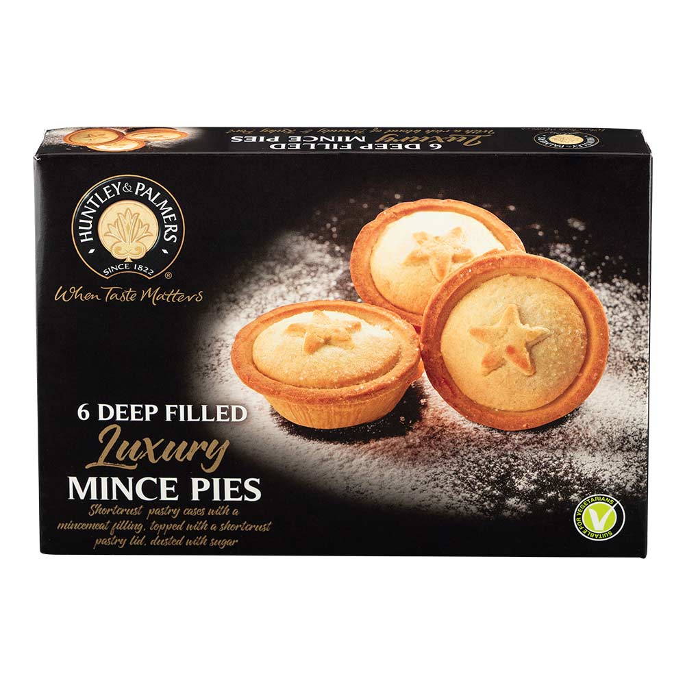 Huntley and Palmers Deep Filled Mince Pies 6 x 53g