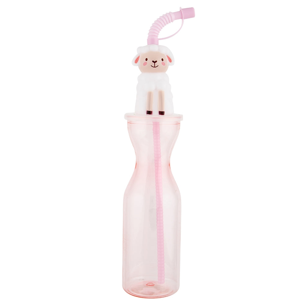 Soft Head Bottle With Straw - Sheep 342764- SHEEP