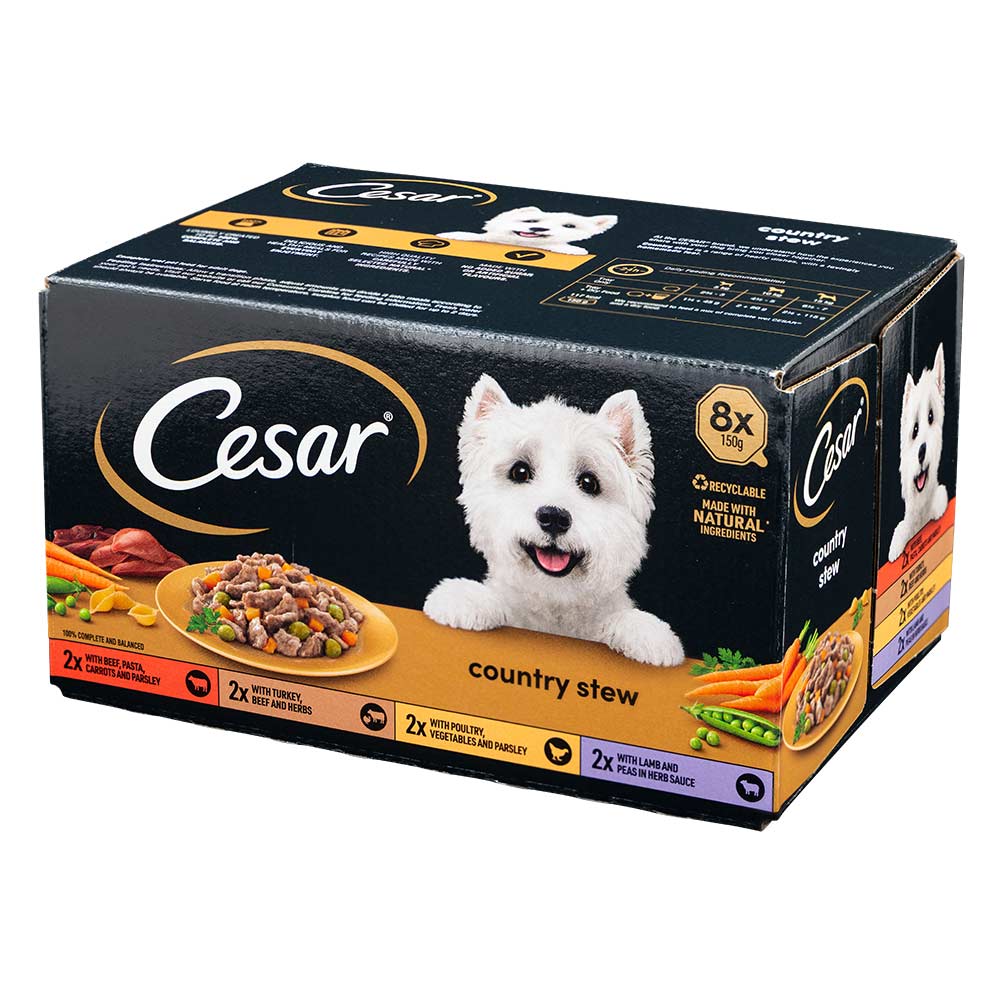 Cesar Country Stew Adult Wet Dog Food 150g x 8 Pack