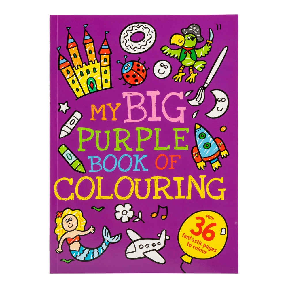 My Big Purple Book Of Colouring - 36 Pages 343895 - PURPLE