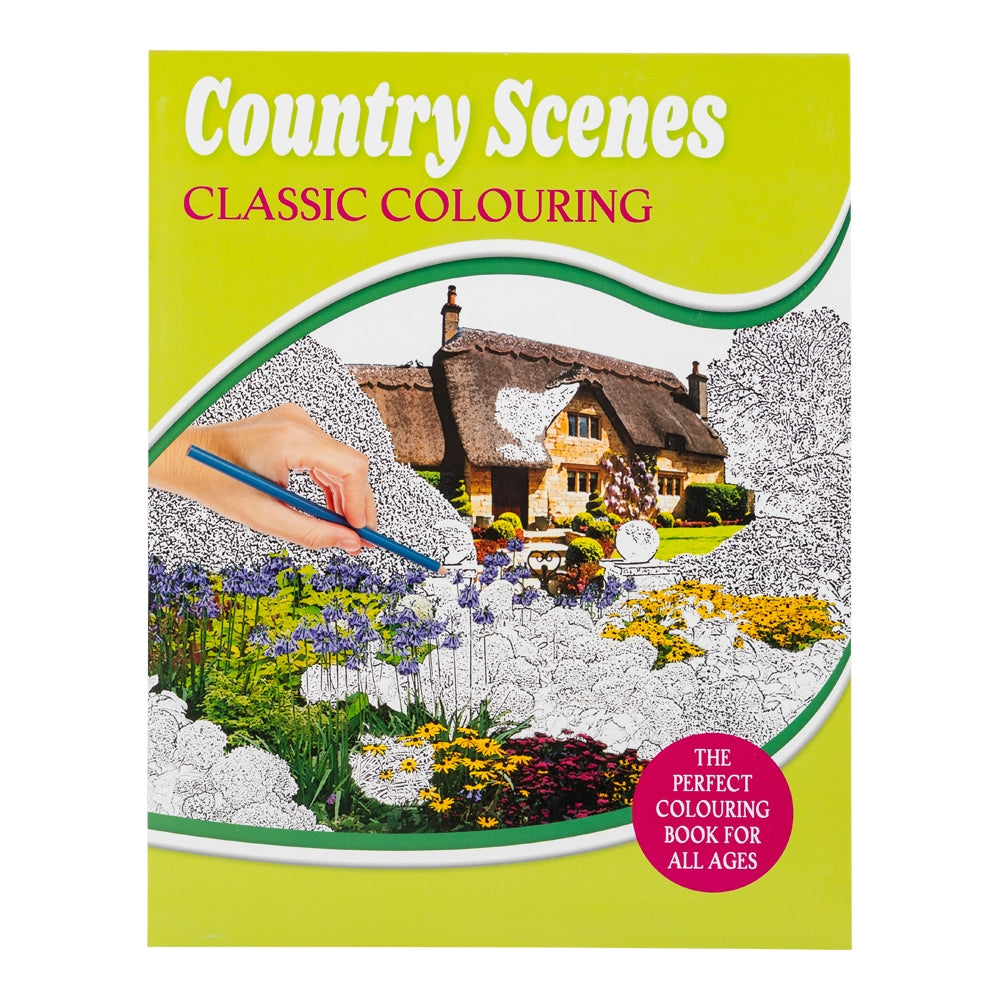 Country Scenes Classic Colouring Book - For All Ages 343900 - COUNTRY SCENES