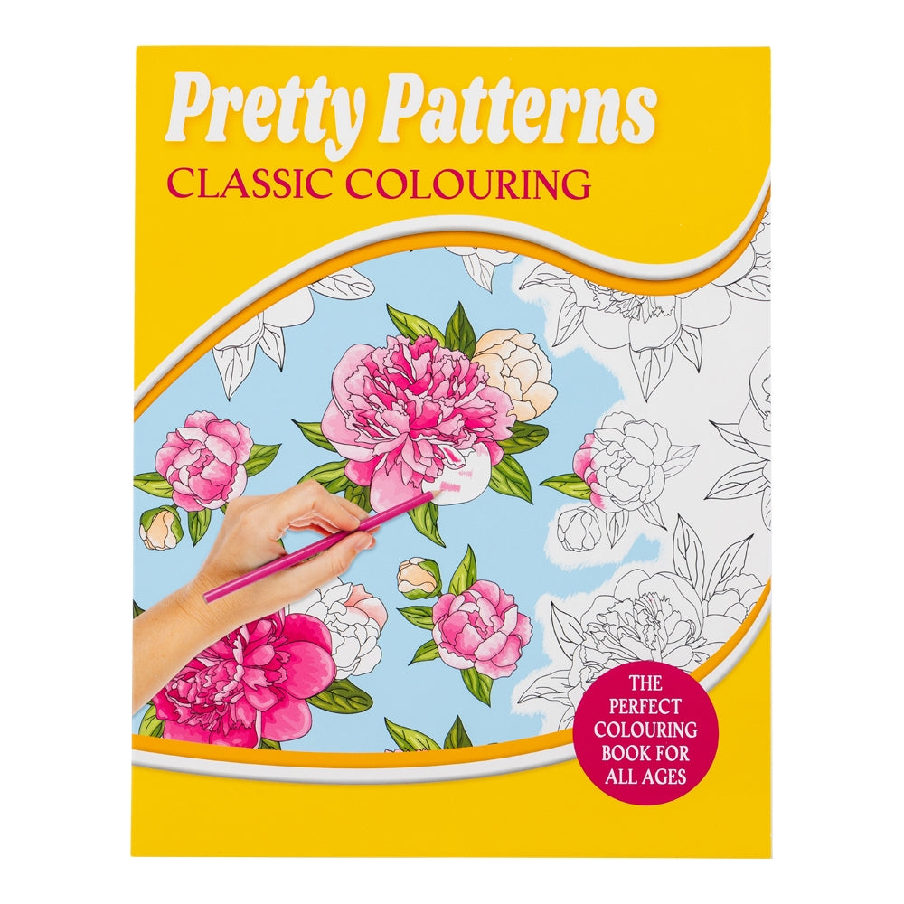 Pretty Patterns Classic Colouring Book - For All Ages 343900 - FLORAL