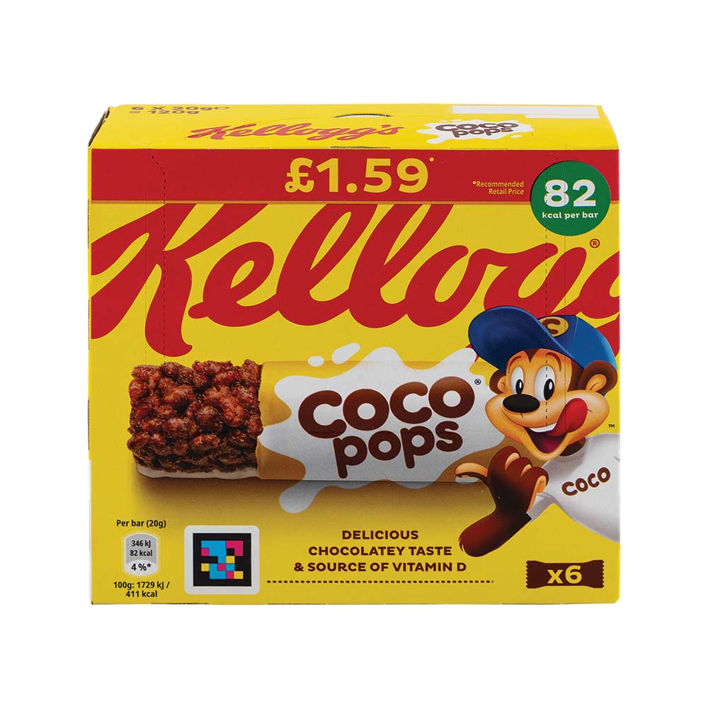 Kellogg's Coco Pops 6 x 20g Bars
