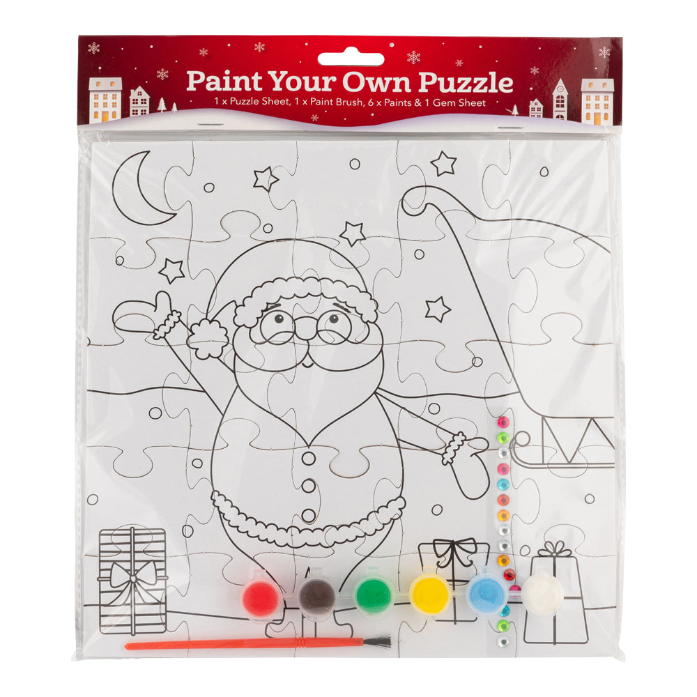 Christmas Paint Your Own Puzzle Set