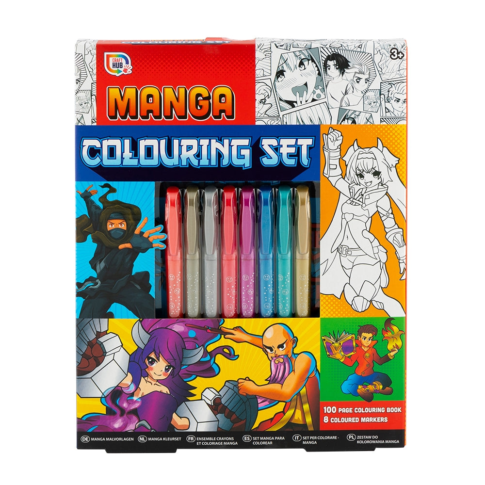 Manga Colouring Set - 100 Pages 345042