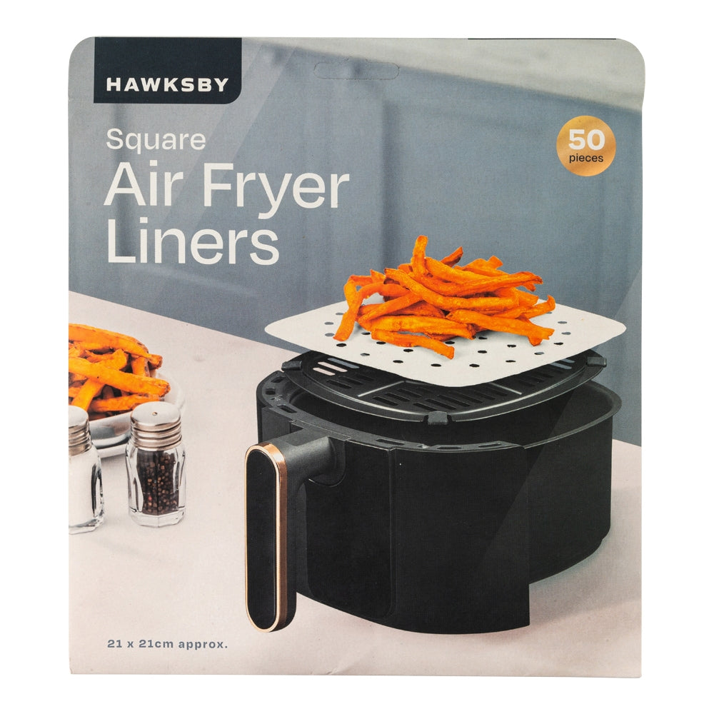 Hawksby - Square Air Fryer Liners - 50Pk 345212