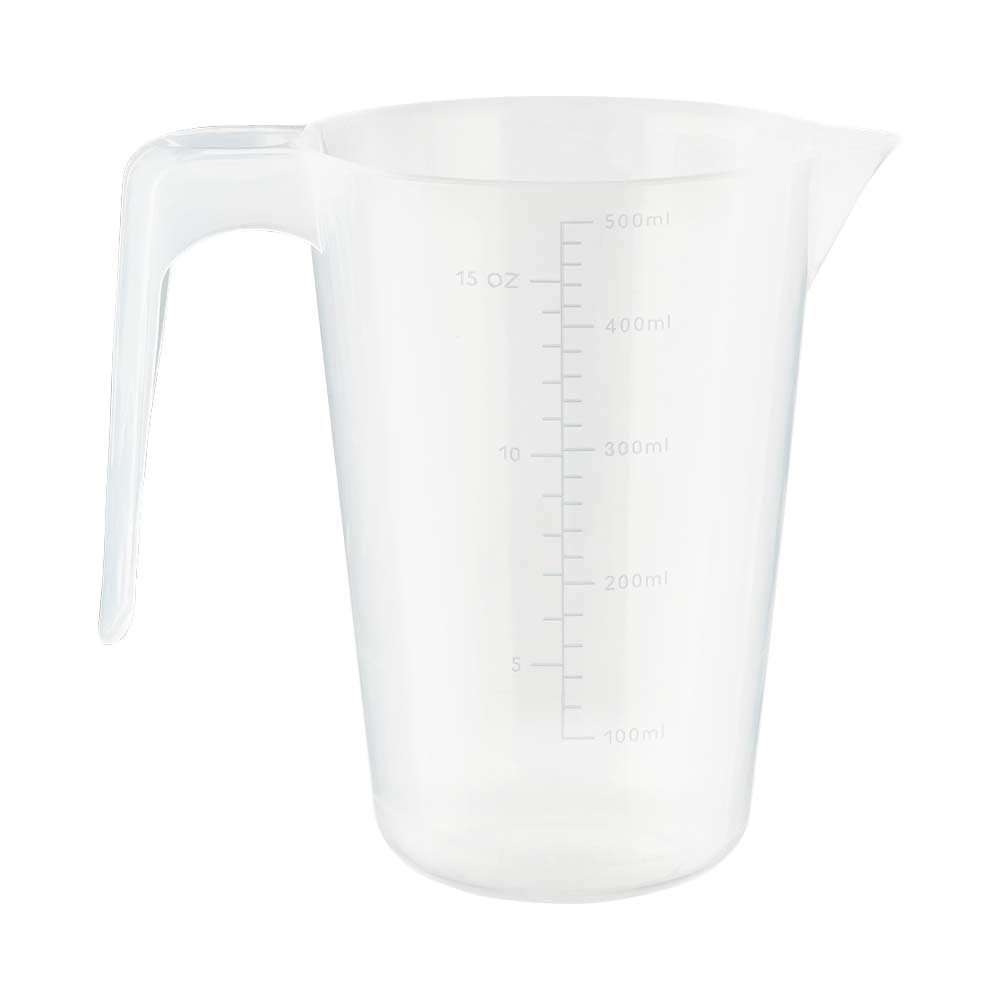 Clear Plastic Measuring Jug 500ml