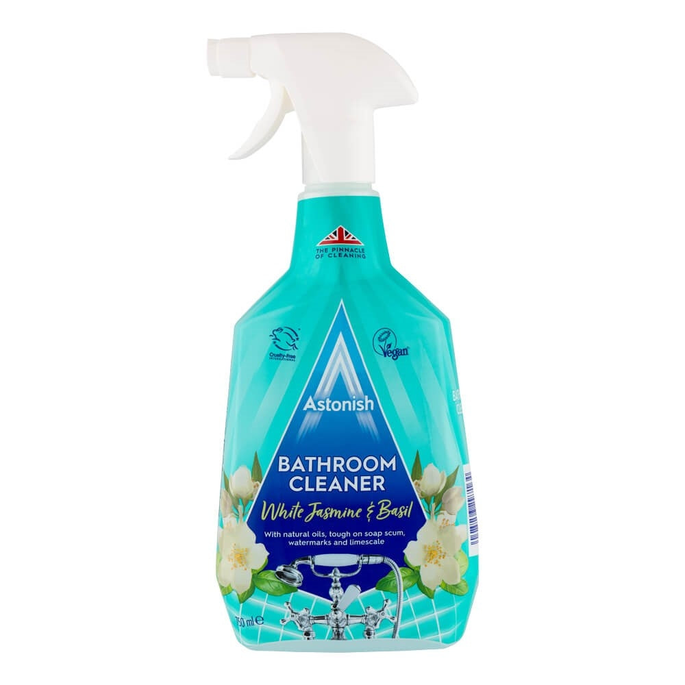 Astonish White Jasmine & Basil Bathroom Spray 750Ml | Poundstretcher 345664