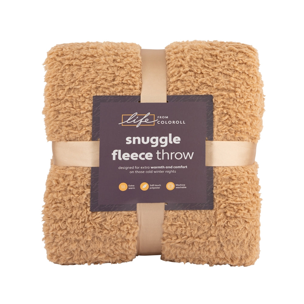 Snuggle Fleece Throw - Biege 345930