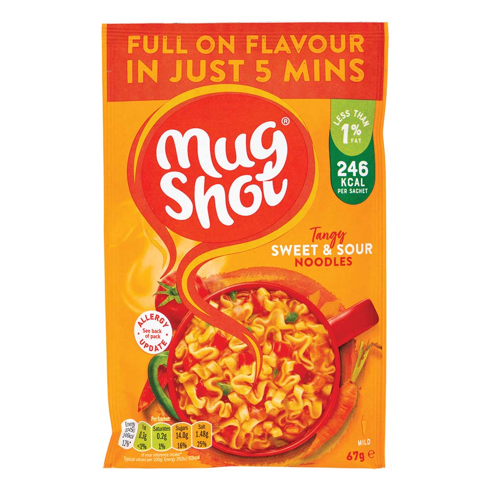 Mug Shot Sweet & Sour Noodles 67g