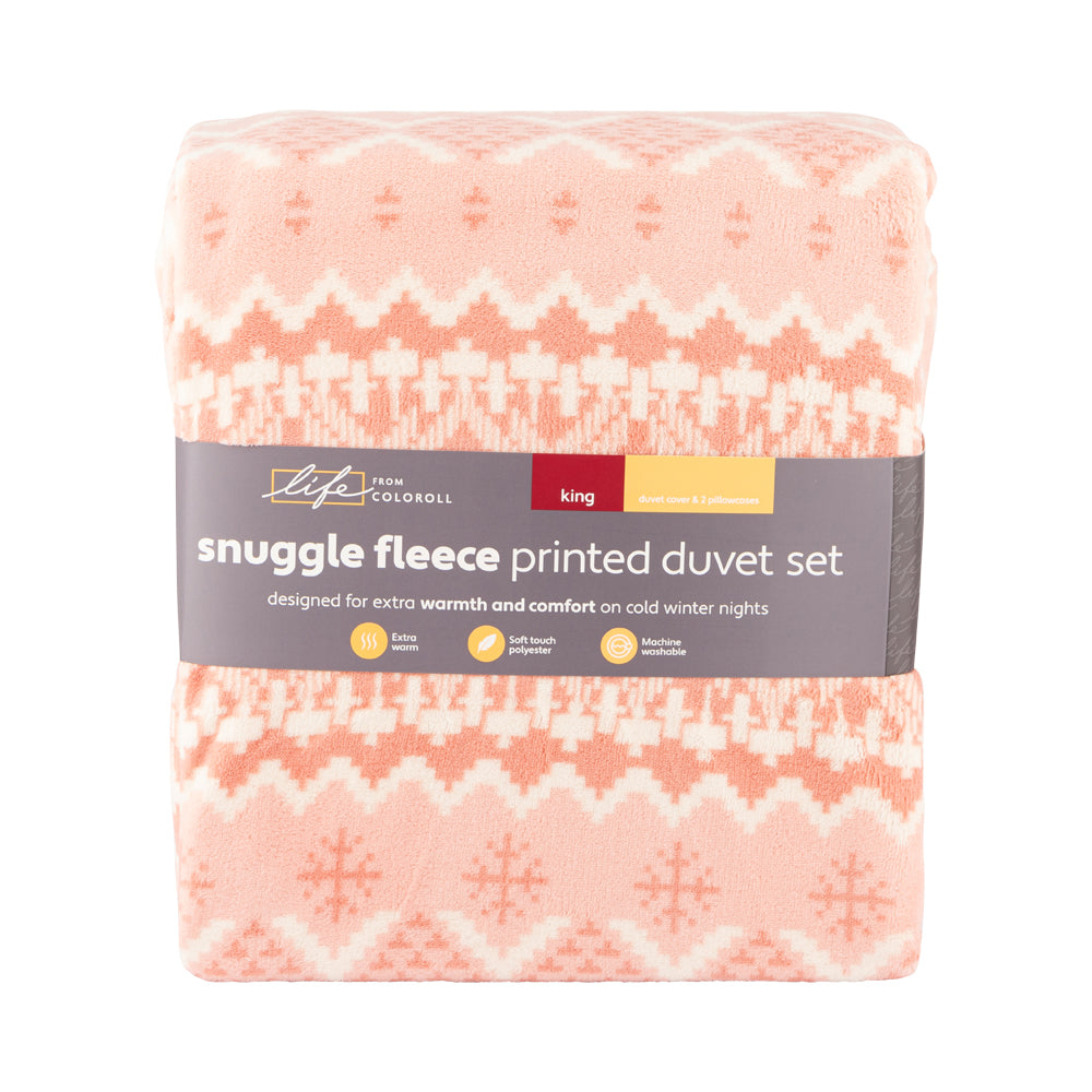 Snuggle Fleece Printed Duvet Set