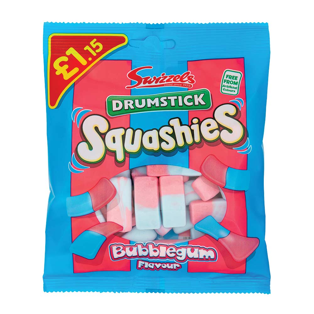 Swizzles Drumstick Squashies Bubblegum Flavour 110g