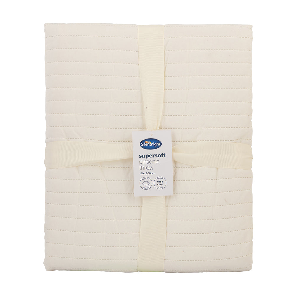 Silentnight Supersoft Throw Cream 150 X 200cm