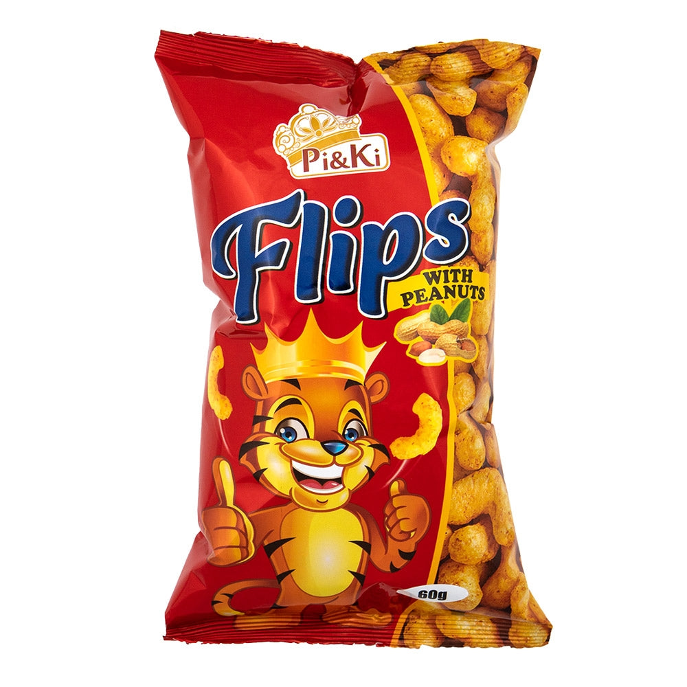 Pi & Ki Flips Corn Snacks With Peanuts 347176