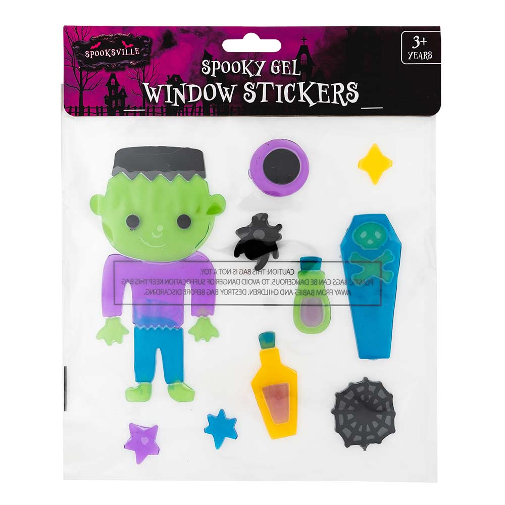 Halloween Spooky Gel Window Stickers
