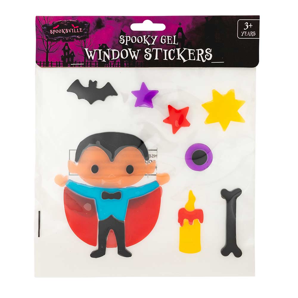 Halloween Spooky Gel Window Stickers