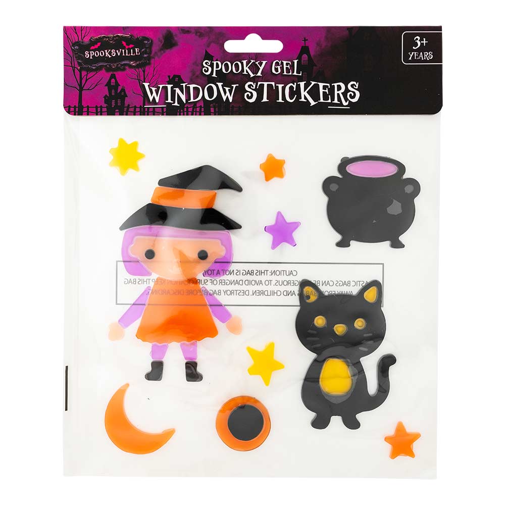 Halloween Spooky Gel Window Stickers
