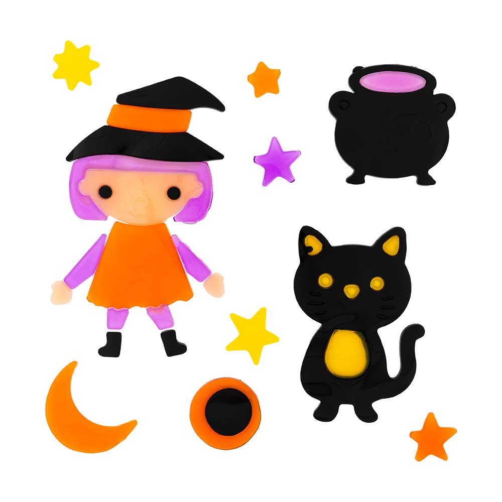 Halloween Spooky Gel Window Stickers