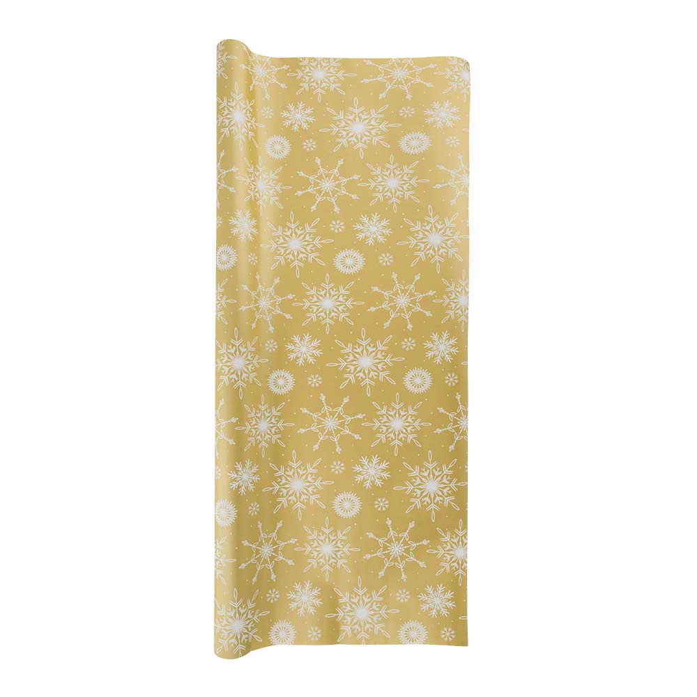 Christmas Gift Wrap Gold & Silver Design 10 Metres