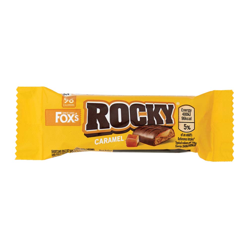 Fox's Rocky Caramel Bars 5 x 19g