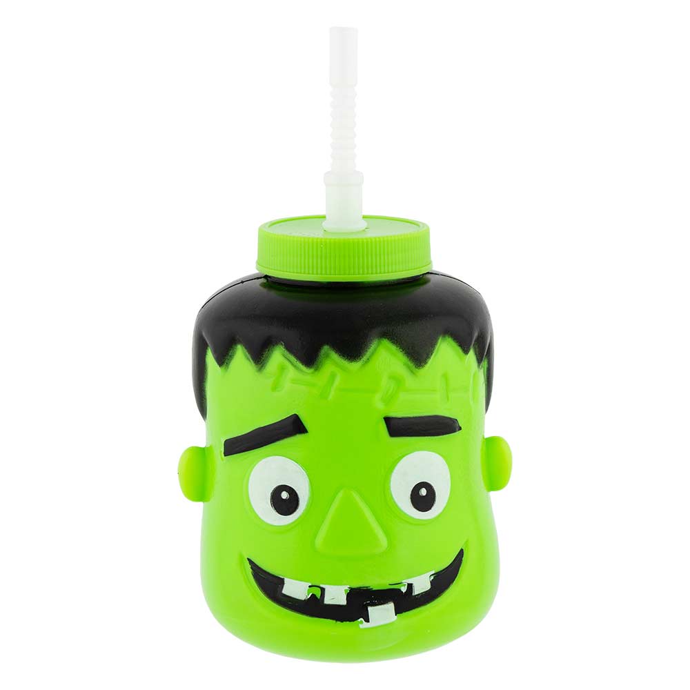 Halloween Drinks Bottle With Straw
