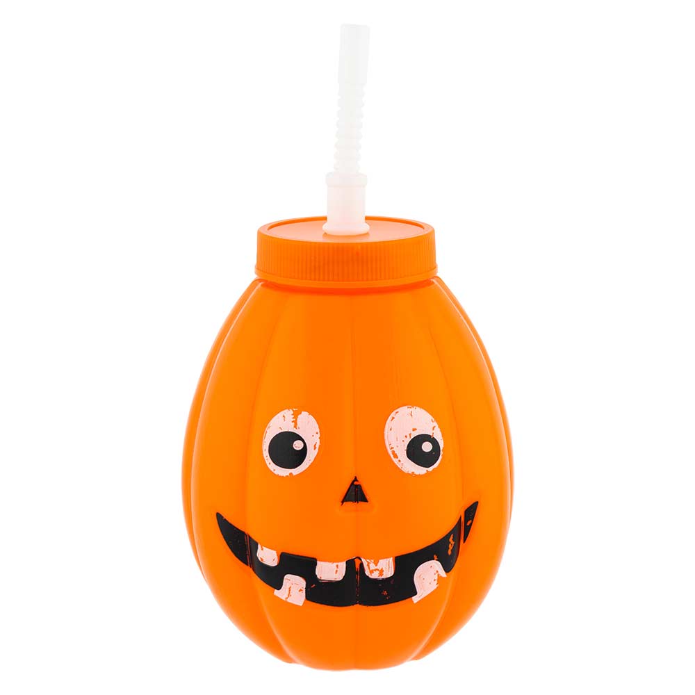 Halloween Drinks Bottle With Straw