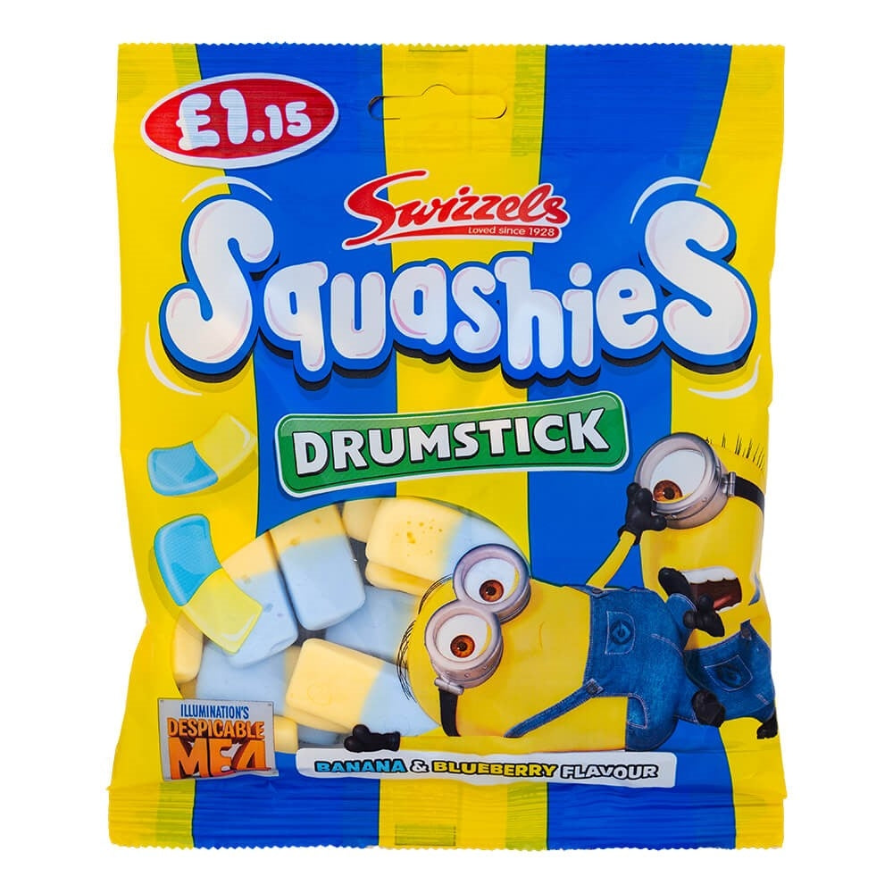 Swizzles Drumstick Squashies Banana & Blueberry Flavour Sweets | Poundstretcher 509783